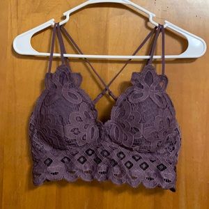 Purple bralette